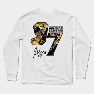 Patrice Bergeron Boston Offset Long Sleeve T-Shirt